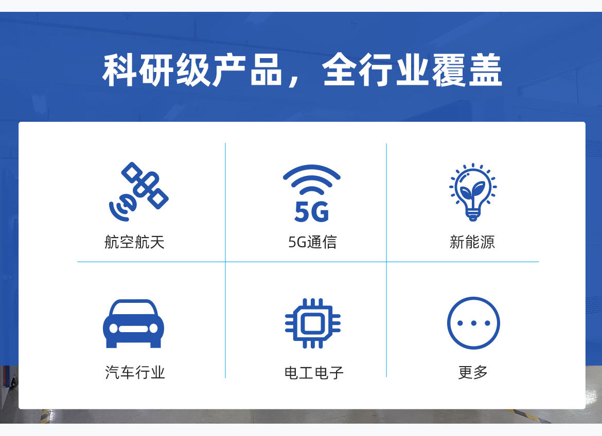 科研级别产品，全行业覆盖